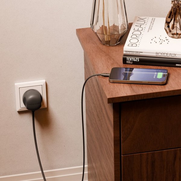 Twelve South PowerCord USB-C oplader 1,2 meter Slate
