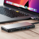 ALOGIC Dual USB-C Super Hub 10-i-1-hub Dual HDMI 4K@60Hz Space Grey