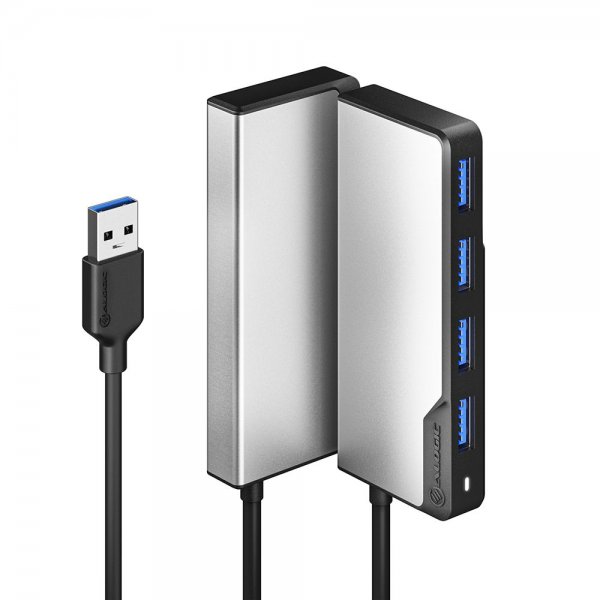 ALOGIC USB-A Fusion SWIFT 4-ports hub Space Grey