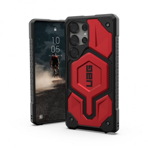 Urban Armor Gear (UAG) Samsung Galaxy S25 Ultra Cover Monarch Pro MagSafe Crimson