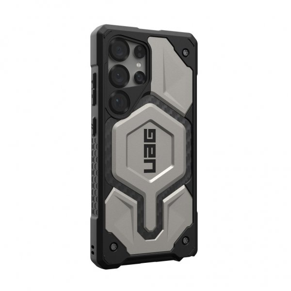 Urban Armor Gear (UAG) Samsung Galaxy S25 Ultra Cover Monarch Pro MagSafe Titanium