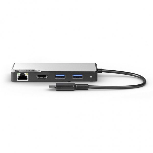 ALOGIC USB-C Fusion MAX 6-i-1-hub HDMI, USB, Ethernet og PD Space Gray