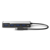 ALOGIC USB-C Fusion SWIFT 4-i-1-hub Space Gray