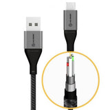 ALOGIC Ultra USB-A til USB-C kabel 3A/480Mbps 1,5 meter Space Grey