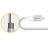 ALOGIC Ultra USB-C til USB-C kabel 5A/480Mbps 30 cm Sølv