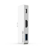 ALOGIC Ultra USB-C Dock NANO MINI - HDMI. USB. Audio + 60W PD Sølv