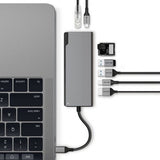 ALOGIC Ultra USB-C Dock PLUS - HDMI. MDP. USB. Ethernet. kortlæser og 100W PD Space Grey