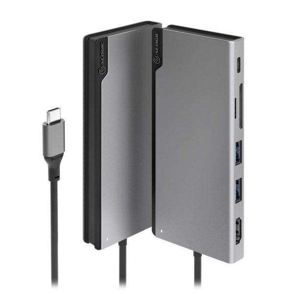 ALOGIC Ultra USB-C Dock UNI - HDMI. USB. SD-kort 100W PD Space Grey