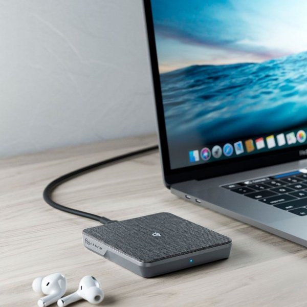 ALOGIC Trådløs Oplader Qi opladning 10W - med USB-A til USB-C kabel Space Grey