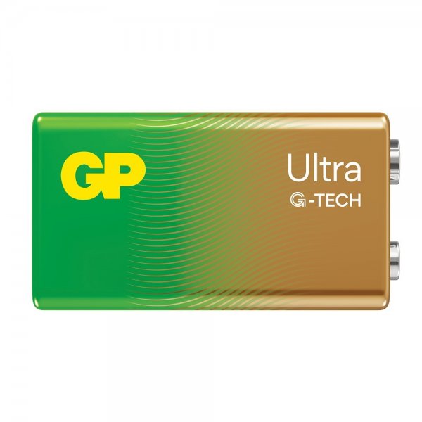 GP Ultra Alkaline 9V-batteri 1604AU/6LF22