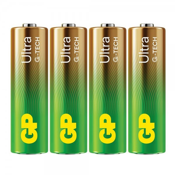 GP Ultra Alkaline AA-batteri 15AU/LR6 4-pak