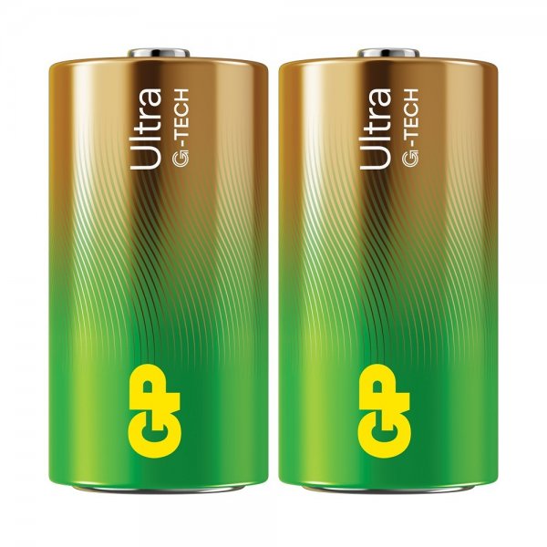GP Ultra Alkaline C-batteri 14AU/LR14 2-pak