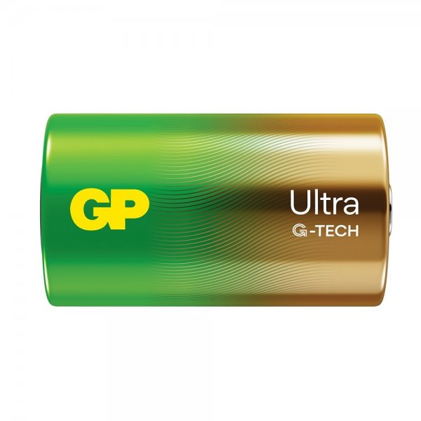 GP Ultra Alkaline D-batteri 13AU/LR20 2-pak
