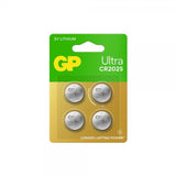 GP Ultra Lithium Batteri Knapcelle CR2025 4-pak