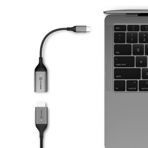 ALOGIC Ultra USB-C Han til DisplayPort Hun Adapter 4K @60Hz 15cm