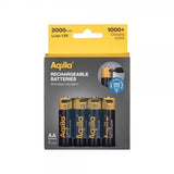 Aqiila Genopladeligt AA-batteri USB-C 4-pak