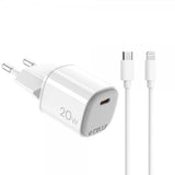 Celly 20W GaN USB-C Vægoplader med Lightning-kabel