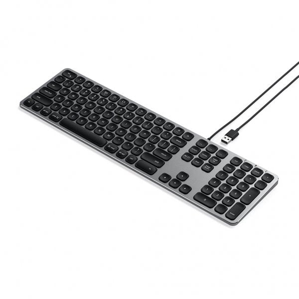 Satechi Tastatur med ledningsført USB-tilslutning Nordisk Layout Space Gray