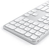 Satechi Trådløst tastatur til op til 3 enheder Nordisk Layout Sølv