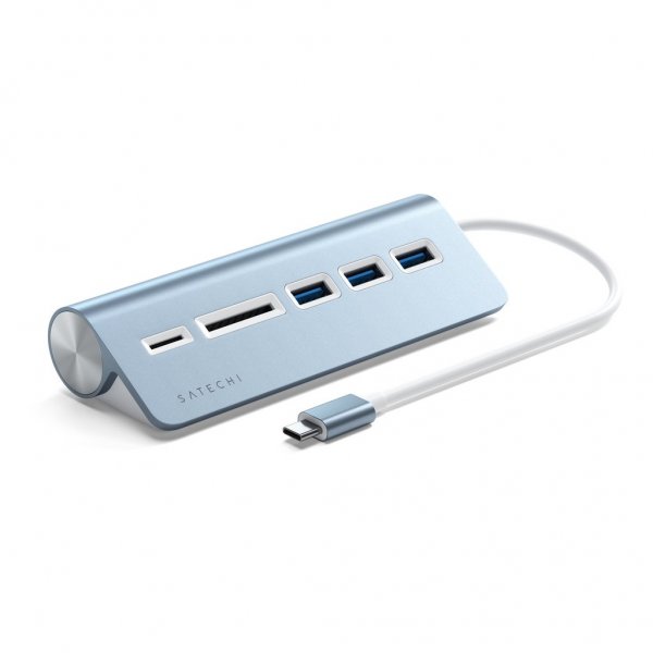 Satechi USB-C Combo Hub til stationær computer Blå
