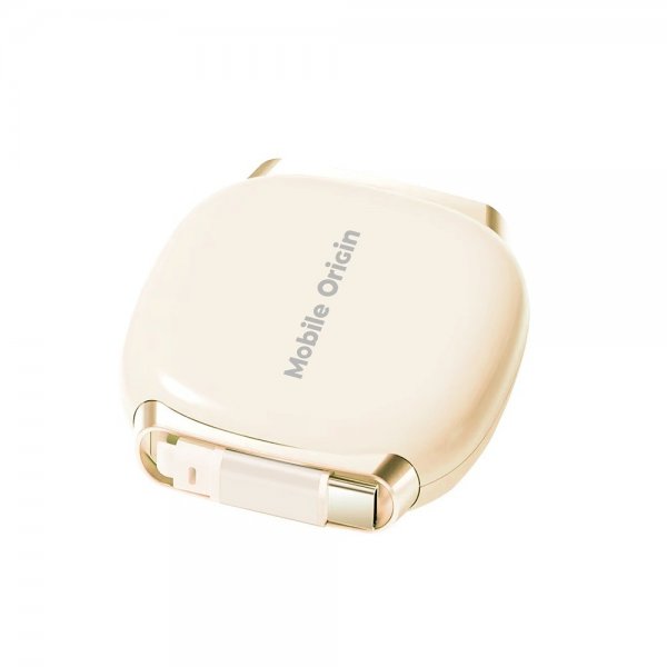 Mobile Origin USB-C Kabel 100W Kabelboks med udtræk Beige