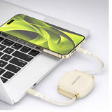 Mobile Origin USB-C Kabel 100W Kabelboks med udtræk Beige