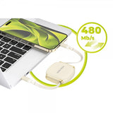 Mobile Origin USB-C Kabel 100W Kabelboks med udtræk Beige