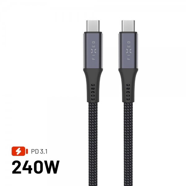 Fastmonteret USB-C Mediekabel USB4 gen 2 240W 1.2m