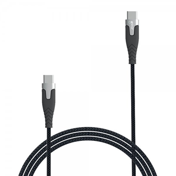 Gear USB-C til USB-C Kabel Kevlar 1.5 meter Sort