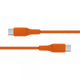 X2O USB-C til USB-C Kabel Superflex 60W 1.5m Orange