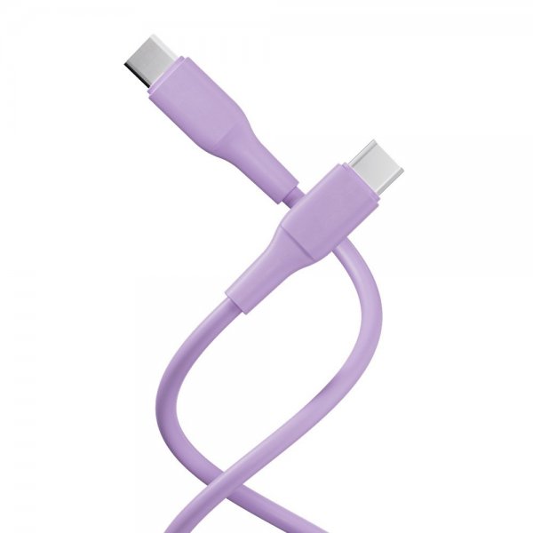 X2O USB-C til USB-C Kabel Superflex 60W 1.5m Rosa