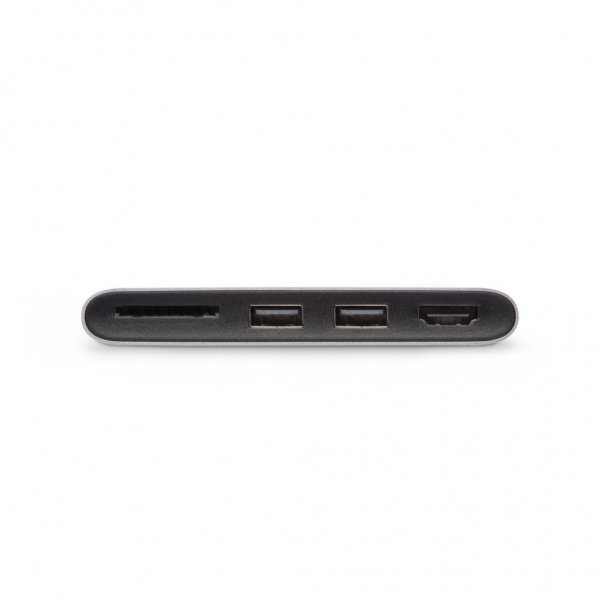 Moshi USB-C Multimedia-hub Sølv