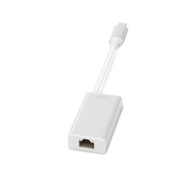 Moshi USB-C til Gigabit Ethernet-adapter Hvid