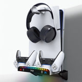 Ipega Vægmonteret Dockingstation til PS5/PS5 Slim RGB