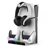 Ipega Vægmonteret Dockingstation til PS5/PS5 Slim RGB