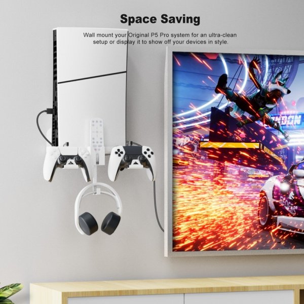 JYS Vægmonteret holder til PlayStation 5 Slim