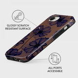 Burga iPhone 16/iPhone 17 Cover Tough MagSafe Velvet Night