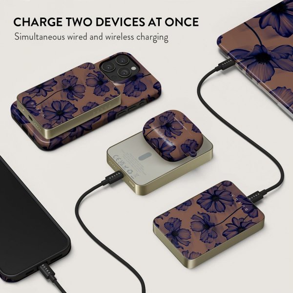 Burga Powerbank MagSafe 5000 mAh Velvet Night Gold