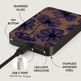 Burga Powerbank MagSafe 5000 mAh Velvet Night Metalgrå
