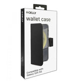 Celly Samsung Galaxy S25 Etui Wally Wallet Case Sort