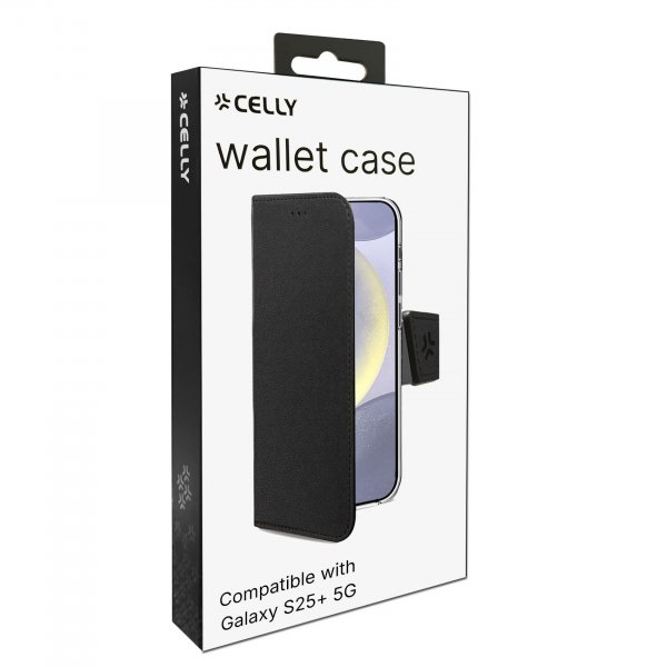 Celly Samsung Galaxy S25 Plus Etui Wally Wallet Case Sort