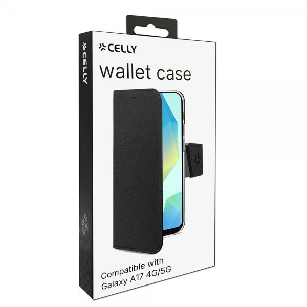 Celly Samsung Galaxy A17 Cover Wally Wallet Case Sort