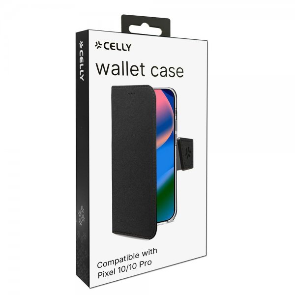 Celly Google Pixel 10/Pixel 10 Pro Cover Wally Wallet Case Sort