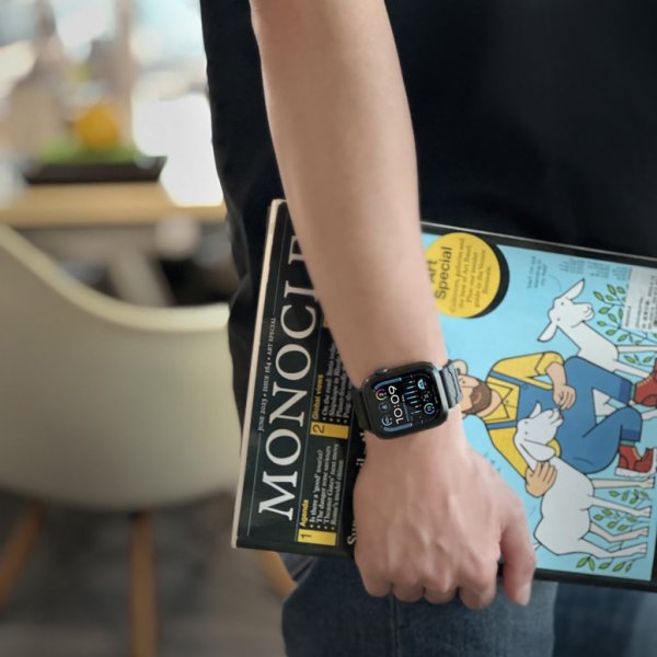 Just Mobile Apple Watch 44/45/46mm/Apple Watch Ultra Rem Kulfiber