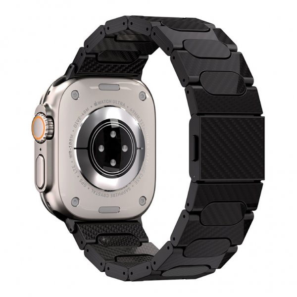 Just Mobile Apple Watch 44/45/46mm/Apple Watch Ultra Rem Kulfiber