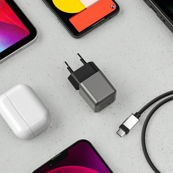 ALOGIC Oplader 30W Rapid Power USB-C MINI GaN Oplader Space Grey