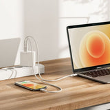 ALOGIC Rapid Power 2-ports (45+18W) GaN-oplader inkl. 2m USB-C ladekabel