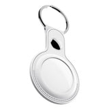 KeyBudz AirTag Holder Læder Hvid
