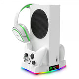 Ipega Xbox Series S Dockingstation med blæser og headsetholder