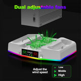 Ipega Xbox Series S Dockingstation med blæser og headsetholder